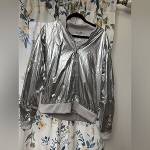 Victoria's Secret Silver Bomber Jacket